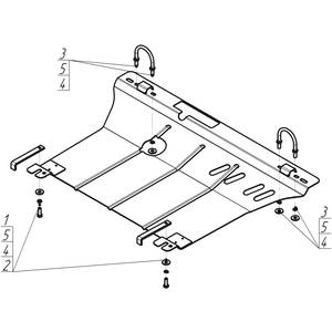 Защита Двигатель Audi A4 ( 1994-2000 ) г. арт: 00107