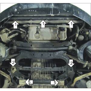 Защита Двигатель, Коробка переключения передач Audi A8 ( 2005-2009 ) г. арт: 00134