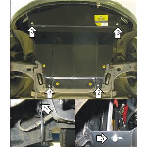 Защита Двигатель, Коробка переключения передач Ford Fiesta ( 2001-2008 ) г. арт: 00714-365