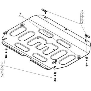 Защита Двигатель, Коробка переключения передач Jac J7 ( 2020- ) г. арт: 78301