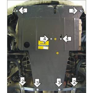 Защита Двигатель, Коробка переключения передач Mitsubishi Diamante ( 1997-2004 ) г. арт: 01319