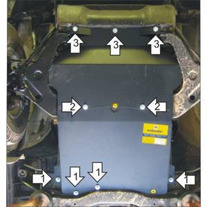 Защита Двигатель, Коробка переключения передач Mitsubishi L 200 ( 2004-2006 ) г. арт: 11317