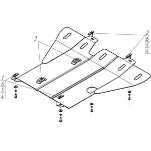 Защита Двигатель, Коробка переключения передач Mitsubishi Lancer VII ( 1995-1999 ) г. арт: 01301