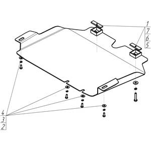 Защита Коробка переключения передач Mitsubishi Pajero Sport ( 1997-2009 ) г. арт: 11310