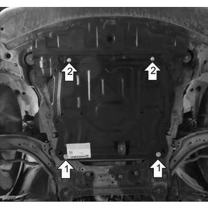 Защита Двигатель,Коробка переключения передач Nissan X-Trail ( 2010-2015 ) г. арт: 71401-1190