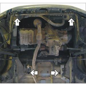 Защита Двигатель, Коробка переключения передач Opel Agila ( 2000-2007 ) г. арт: 01522