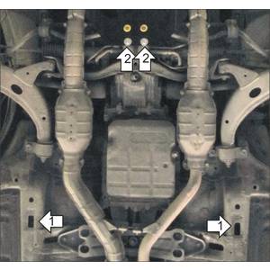 Защита Коробка переключения передач Subaru Outback ( 2000-2003 ) г. арт: 02228