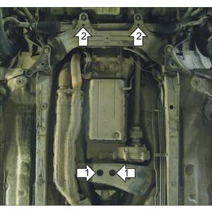 Защита Коробка переключения передач, Раздаточная коробка Toyota Mark II ( 2000-2004 ) г. арт: 12506