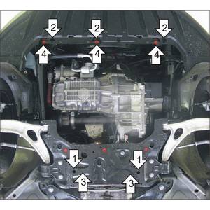 Защита Двигатель,Коробка переключения передач Volvo S40 ( 2004-2012 ) г. арт: 70747-1888