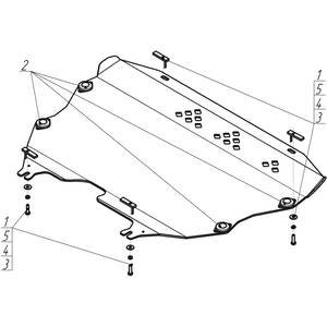 Защита Двигатель, Коробка переключения передач Ford Mondeo V ( 2015-2019 ) г. арт: 30709