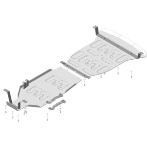 Защита Радиатор, Раздаточная коробка, Коробка переключения передач, Двигатель Jeep Grand Cherokee ( 2021- ) г. арт: 35201