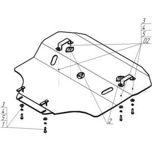 Защита Двигатель Mercedes-benz E-class ( 1985-1995 ) г. арт: 31202