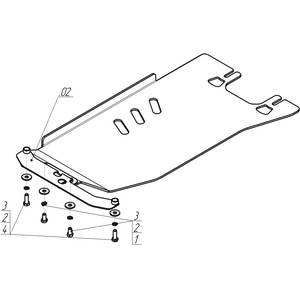 Защита Коробка переключения передач Subaru Forester ( 2008-2013 ) г. арт: 32208