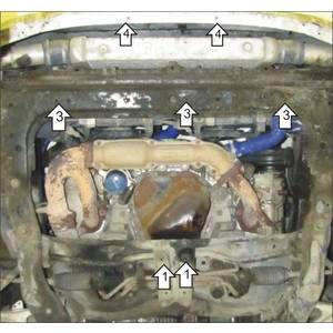 Защита Двигатель, Масляного фильтра, Радиатор Subaru Forester ST ( 2002-2005 ) г. арт: 32229