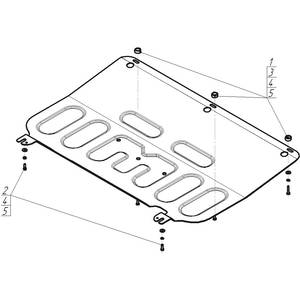 Защита Двигатель, Коробка переключения передач Omoda S5 ( 2023- ) г. арт: 79009