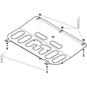 Защита Двигатель, Коробка переключения передач Omoda S5 ( 2023- ) г. арт: 59009