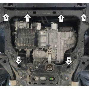 Защита Двигатель, Коробка переключения передач Gac M8 ( 2023- ) г. арт: 77802