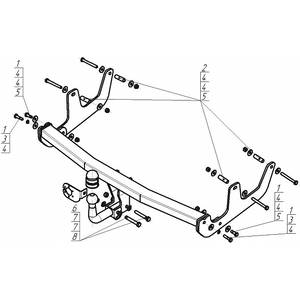 Фаркоп Renault Sandero Stepway 2009-2014 ( Хэтчбек ) г. арт: 91704-A