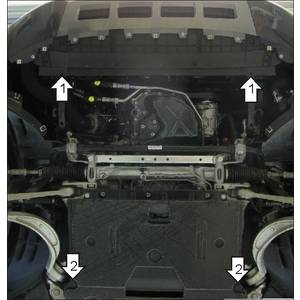 Защита Двигатель, Коробка переключения передач Audi Q5 ( 2008-2012 ) г. арт: 70101-57