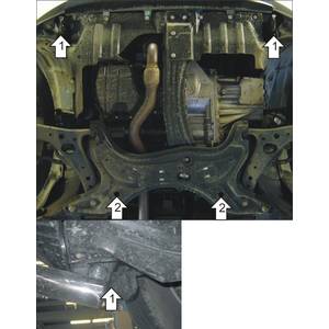 Защита Двигатель, Коробка переключения передач Chery Tiggo ( 2011-2013 ) г. арт: 09003-155