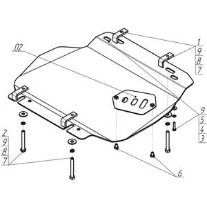 Защита Двигатель Chrysler 300 C ( 2004-2007 ) г. арт: 10301-223