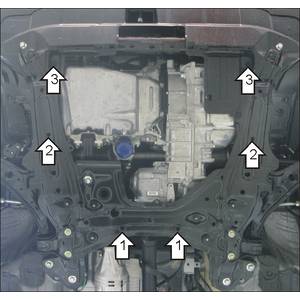 Защита Двигатель, Коробка переключения передач Honda CR-V III ( 2006-2009 ) г. арт: 10822-528