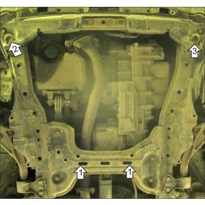 Защита Двигатель, Коробка переключения передач Honda Crossroad ( 2007-2010 ) г. арт: 70812