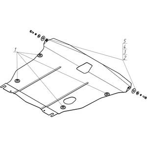 Защита Двигатель, Коробка переключения передач Hyundai Accent ( 2000-2005 ) г. арт: 00922-579