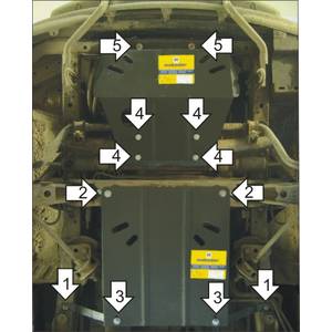 Защита Двигатель, Коробка переключения передач Hyundai H-1 / Starex ( 2004-2007 ) г. арт: 00921-603