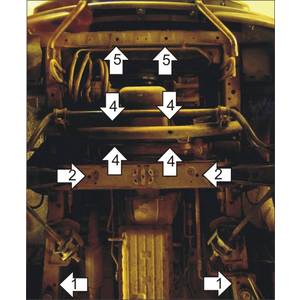 Защита Двигатель, Коробка переключения передач Hyundai H-1 / Starex ( 2004-2007 ) г. арт: 00921-603