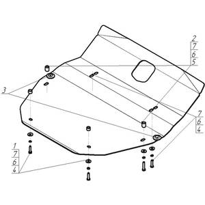 Защита Двигатель, Коробка переключения передач Land Rover Freelander II ( 2006-2012 ) г. арт: 13202-901