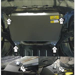 Защита Двигатель, Коробка переключения передач Lexus RX 330 ( 2003-2009 ) г. арт: 02539-944