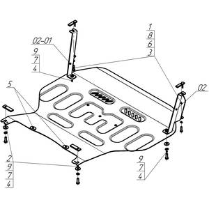 Защита Двигатель, Коробка переключения передач LIVAN X3 Pro ( 2022- ) г. арт: 74701