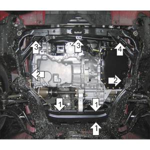 Защита Двигатель, Коробка переключения передач Mazda 6 ( 2002-2007 ) г. арт: 71104