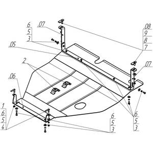 Защита Двигатель, Коробка переключения передач Mitsubishi Galant VIII ( 1996-2004 ) г. арт: 01311-1082