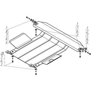 Защита Двигатель, Коробка переключения передач Nissan Maxima QX ( 1994-2000 ) г. арт: 01405-1187