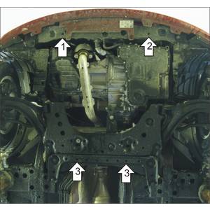 Защита Двигатель, Коробка переключения передач Nissan Micra ( 2003-2010 ) г. арт: 61402-1189