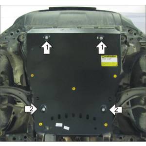 Защита Двигатель, Коробка переключения передач Nissan X-Trail ( 2007-2010 ) г. арт: 11410-1248