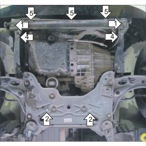 Защита Двигатель, Коробка переключения передач Opel Vivaro ( 2006-2014 ) г. арт: 01529-1310