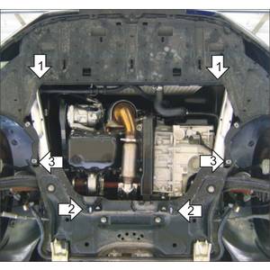 Защита Двигатель, Коробка переключения передач Peugeot 308 ( 2007-2011 ) г. арт: 71604-1326