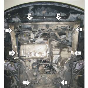 Защита Двигатель, Коробка переключения передач Renault Espace ( 2006-2012 ) г. арт: 01718-1391