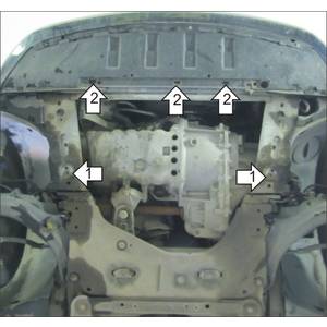 Защита Двигатель, Коробка переключения передач Renault Megane II ( 2002-2009 ) г. арт: 01713-1426