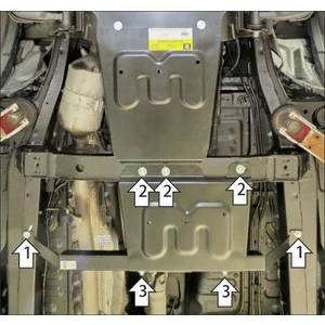 Защита Раздаточная коробка Sollers ST6 ( 2023- ) г. арт: 78311