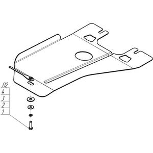 Защита Коробка переключения передач Subaru Forester ( 2008-2013 ) г. арт: 02222-1544