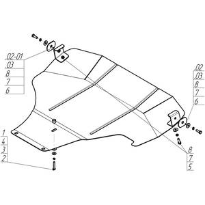 Защита Двигатель Subaru Impreza ( 2007-2011 ) г. арт: 02223-1559