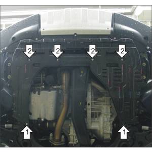 Защита Двигатель, Коробка переключения передач Suzuki Sx4 ( 2009-2013 ) г. арт: 00619-1627