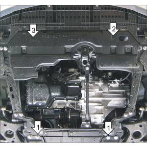 Защита Коробка переключения передач, Двигатель Toyota Auris ( 2006-2012 ) г. арт: 72537-1652