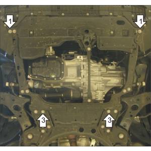 Защита Двигатель, Коробка переключения передач Toyota Auris ( 2006-2012 ) г. арт: 02544-1654