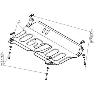 Защита Двигатель, Коробка переключения передач Toyota Camry ( 2006-2011 ) г. арт: 72538-1662