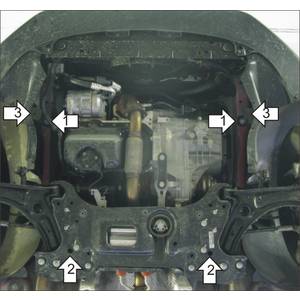 Защита Двигатель, Коробка переключения передач Volkswagen Jetta VI ( 2010-2015 ) г. арт: 02730-1813